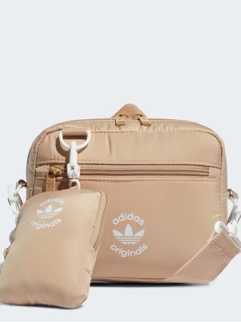 Adidas Originals Beige Crossbody Bag with Pouch